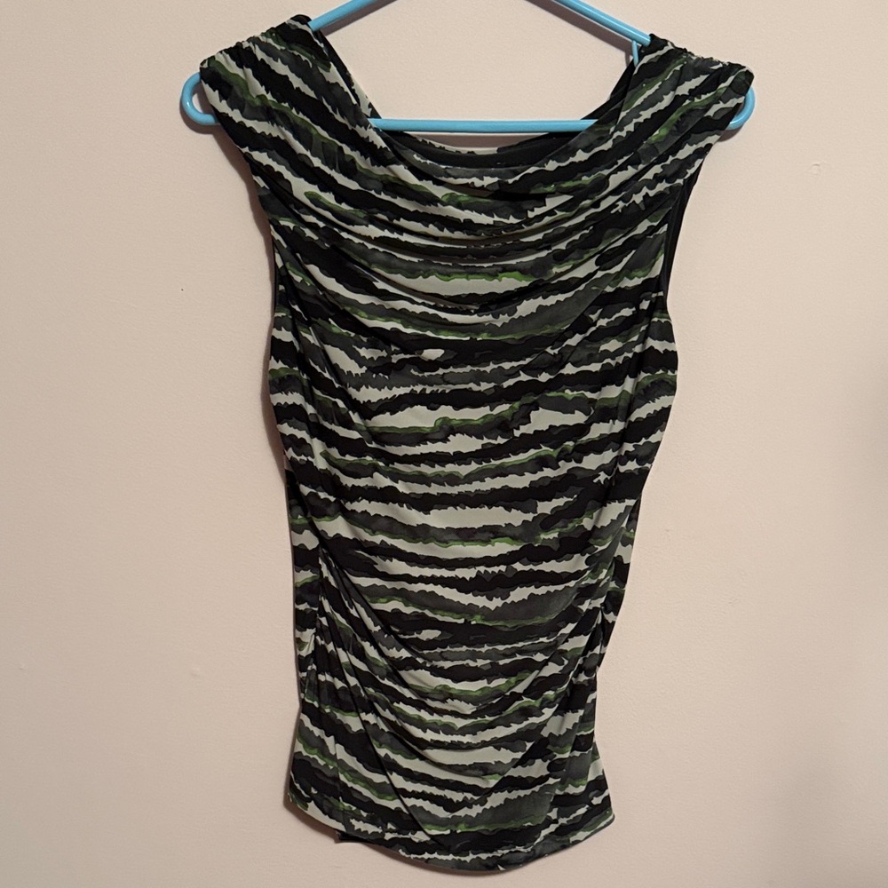 The Limited Black and White Striped Top